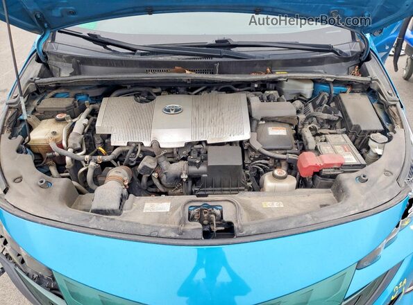 JTDKARFP5H3056122 2017 TOYOTA PRIUS Blue Սալոնի հետևի տեսք