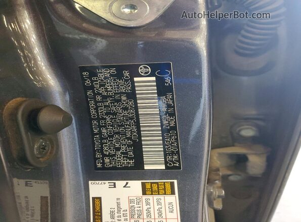JTDKARFP5J3087280 2018 TOYOTA PRIUS Gray ძრავის განყოფილების ხედი