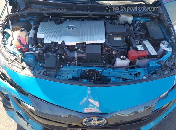 JTDKARFP5L3138618 2020 TOYOTA PRIUS Blue Vista interior trasera