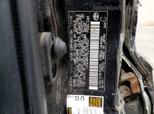 JTDKARFP5L3143527 2020 TOYOTA PRIUS Gray Շարժիչի բաժամունքի տեսք