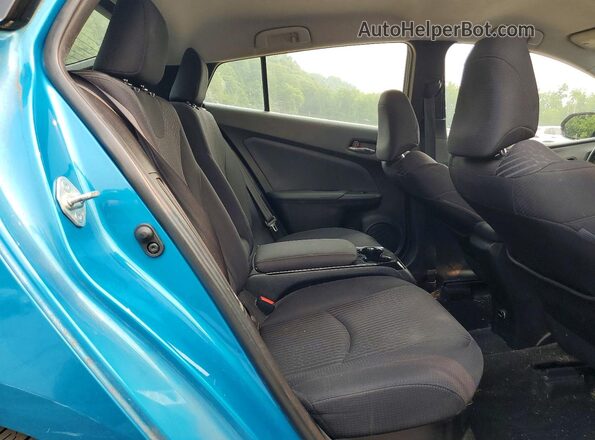 JTDKARFP6H3024814 2017 TOYOTA PRIUS Blue Rear seats view