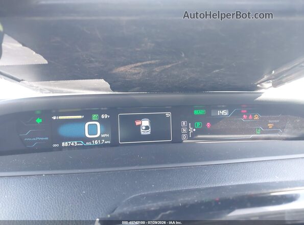 JTDKARFP6J3076708 2018 TOYOTA PRIUS PRIME Белый Вид задних сидений