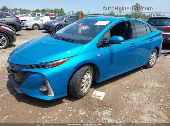 JTDKARFP6L3149997 2020 TOYOTA PRIUS PRIME Blue Передня ліва чверть