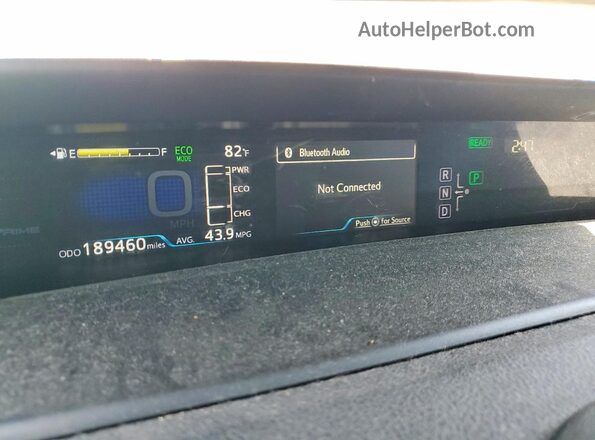 JTDKARFP7J3077351 2018 TOYOTA PRIUS Blue Instrument cluster view