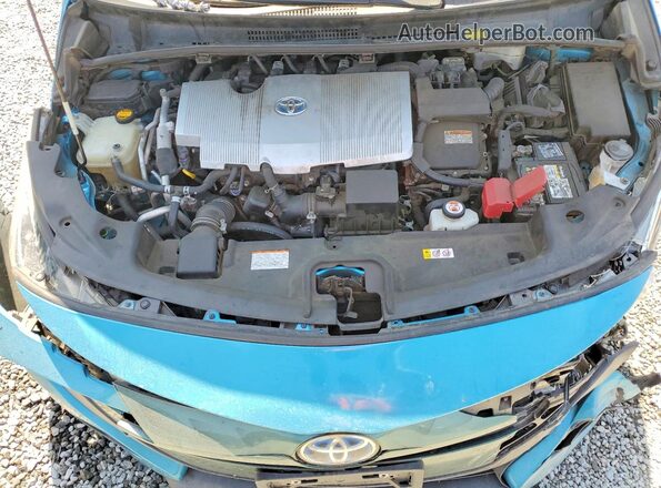 JTDKARFP7J3077351 2018 TOYOTA PRIUS Blue Rear interior view