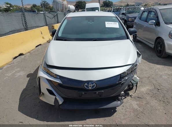 JTDKARFP7J3100708 2018 TOYOTA PRIUS PRIME White Instrument cluster view