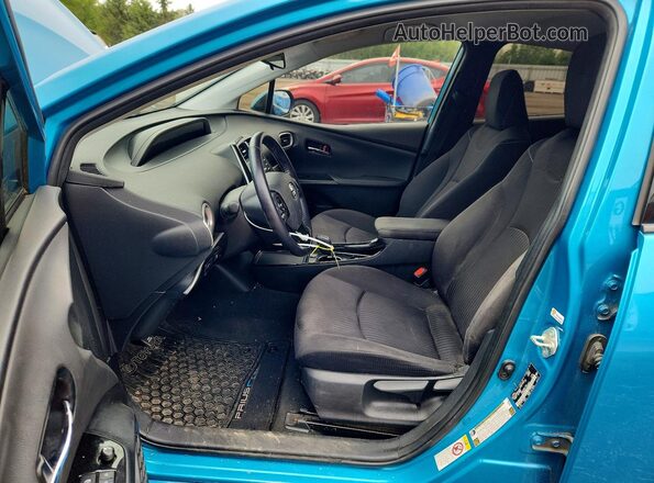 JTDKARFP7L3124283 2020 TOYOTA PRIUS Turquoise Front interior view