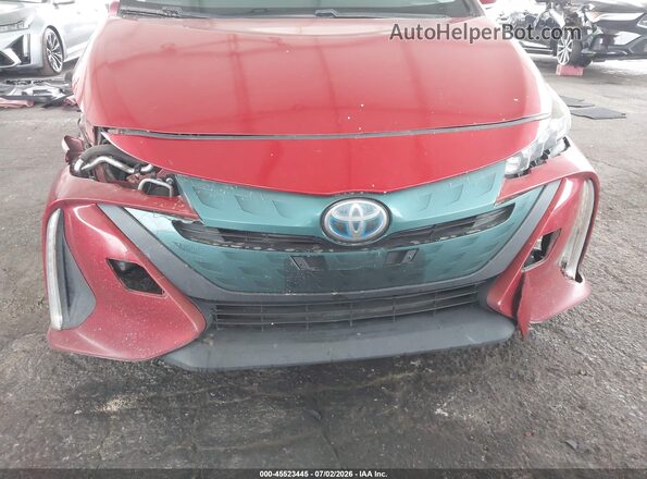 JTDKARFP8H3008839 2017 TOYOTA PRIUS PRIME Red Դիմացի տեսք
