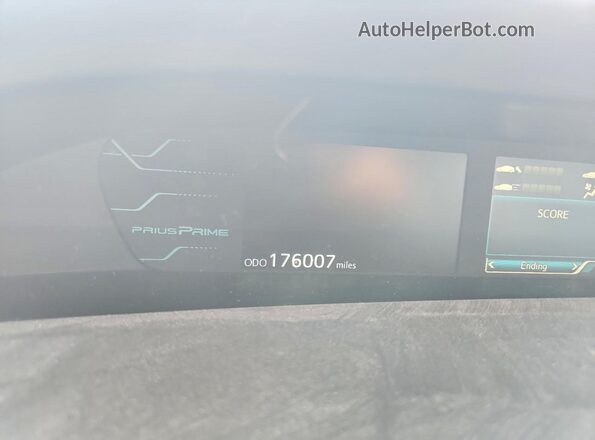 JTDKARFP8H3029481 2017 TOYOTA PRIUS Blue Vista del cuadro de instrumentos