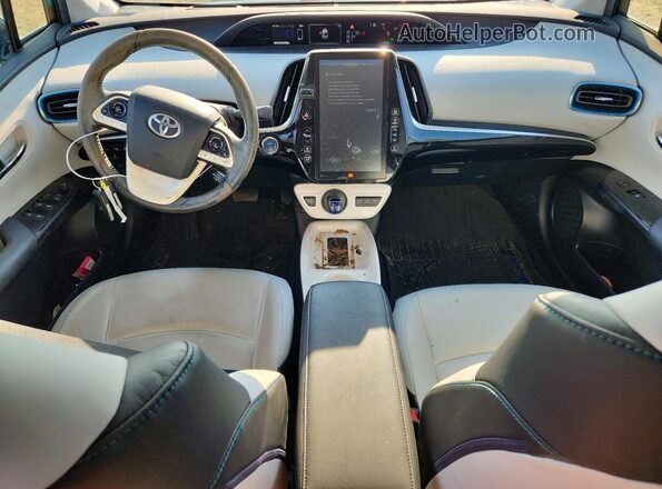 JTDKARFP8H3029481 2017 TOYOTA PRIUS Blue Vista del salpicadero