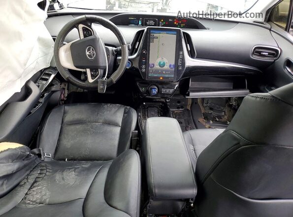JTDKARFP8H3032235 2017 TOYOTA PRIUS Серый Вид панели приборов