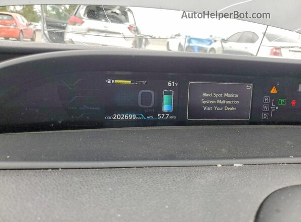 JTDKARFP8H3032235 2017 TOYOTA PRIUS Серый Вид щитка приборов