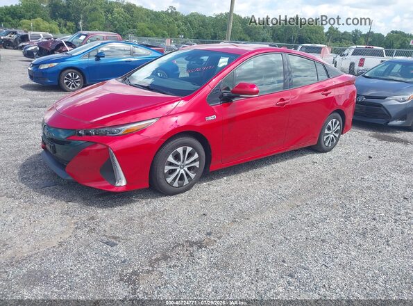 JTDKARFP8L3122137 2020 TOYOTA PRIUS PRIME Красный Передняя левая четверть