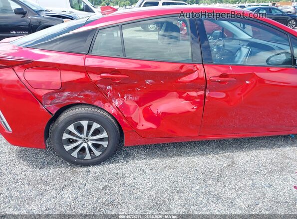 JTDKARFP8L3122137 2020 TOYOTA PRIUS PRIME Красный Вид спереди