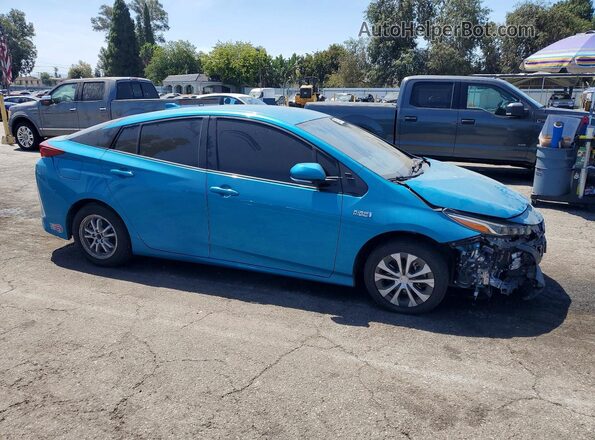 JTDKARFP8L3136121 2020 TOYOTA PRIUS Blue Przód prawy