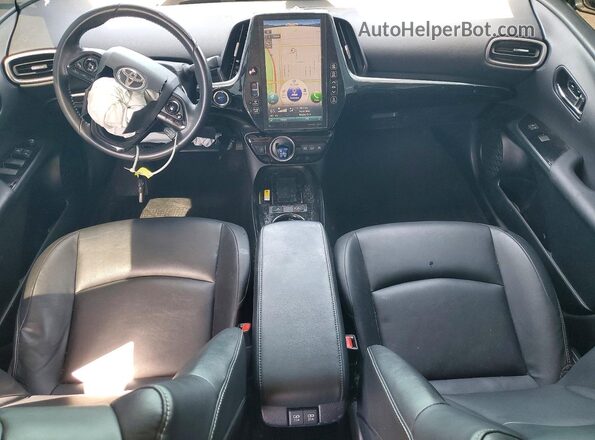 JTDKARFP8L3136121 2020 TOYOTA PRIUS Blue Widok deski rozdzielczej