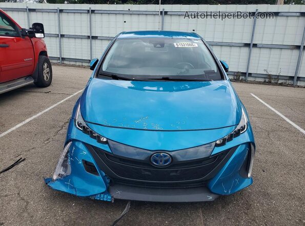 JTDKARFP8L3138662 2020 TOYOTA PRIUS Turquoise Front view