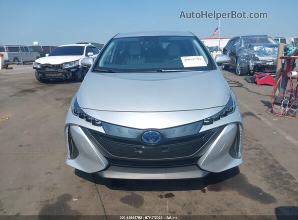 JTDKARFP9L3140078 2020 TOYOTA PRIUS PRIME Silver Instrument cluster view