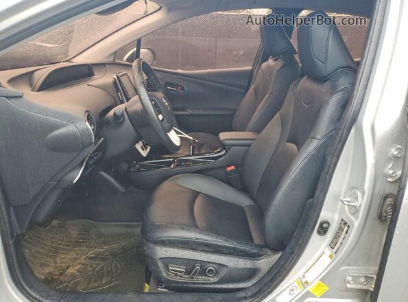 JTDKARFPXH3019227 2017 TOYOTA PRIUS Silver წინა სალონის ხედი