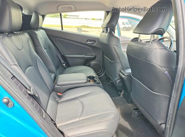 JTDKARFPXJ3073763 2018 TOYOTA PRIUS Blue Вид задніх сидінь