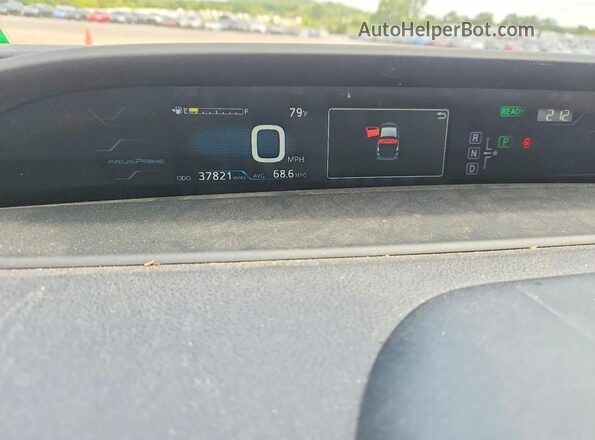 JTDKARFPXJ3073763 2018 TOYOTA PRIUS Blue Вид щитка приладів