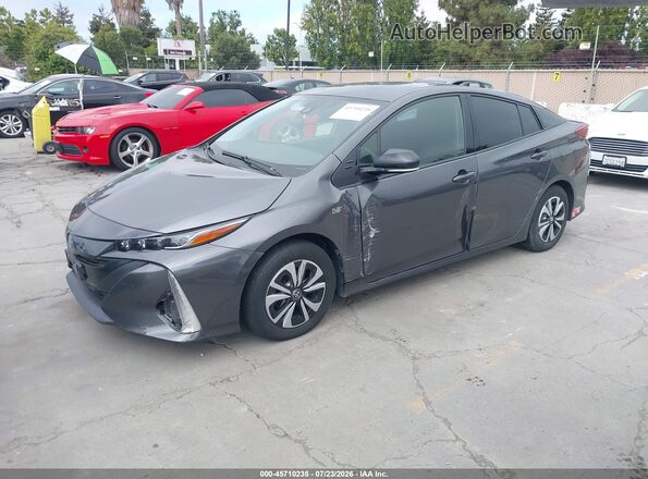JTDKARFPXJ3075495 2018 TOYOTA PRIUS PRIME Gray Przód lewy