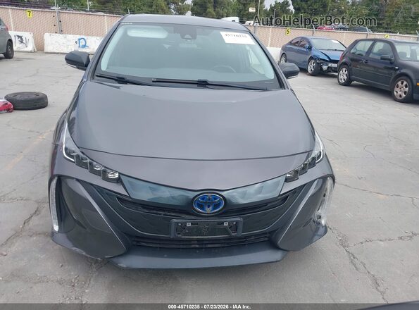 JTDKARFPXJ3075495 2018 TOYOTA PRIUS PRIME Gray Widok zestawu wskaźników