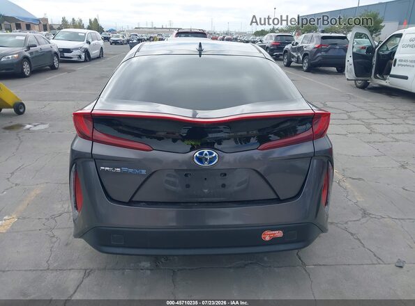 JTDKARFPXJ3075495 2018 TOYOTA PRIUS PRIME Gray 
