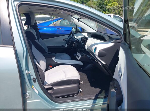 JTDKARFU0H3053974 2017 TOYOTA PRIUS Teal წინა სალონის ხედი