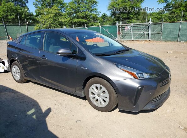 JTDKARFU1K3080320 2019 TOYOTA PRIUS Серый Передняя правая четверть