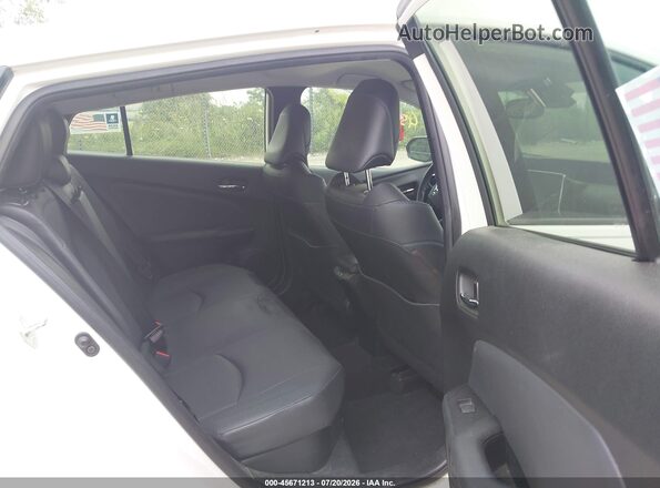 JTDKARFU1K3086781 2019 TOYOTA PRIUS White VIN კოდის სტიკერის ხედი