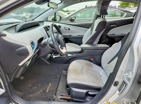 JTDKARFU2H3033872 2017 TOYOTA PRIUS Silver Vista interior delantera