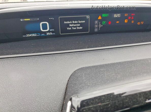 JTDKARFU2H3037596 2017 TOYOTA PRIUS Черный Вид щитка приборов
