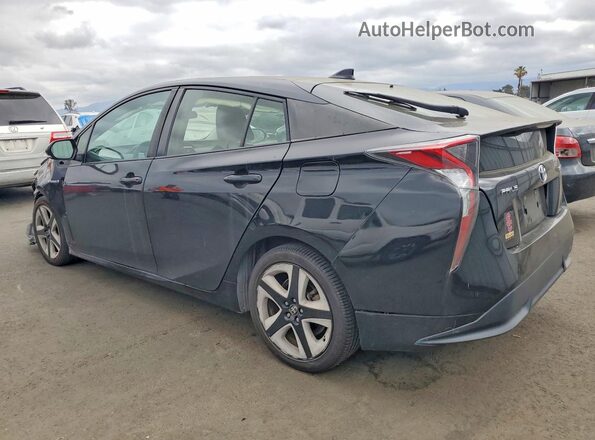 JTDKARFU2H3037596 2017 TOYOTA PRIUS Черный Задняя левая четверть