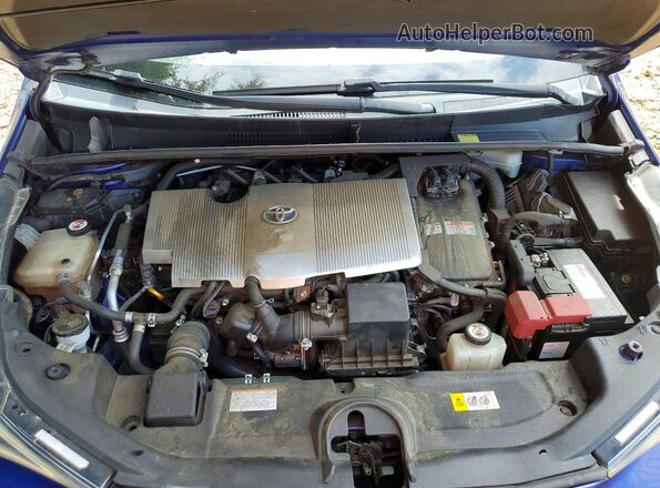 JTDKARFU2H3532123 2017 TOYOTA PRIUS Blue Widok wnętrza z tyłu