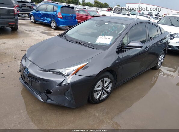 JTDKARFU2H3538245 2017 TOYOTA PRIUS Gray Vista tres cuartos delantera izquierda