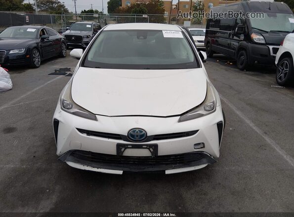 JTDKARFU2K3075644 2019 TOYOTA PRIUS White Dashboard view