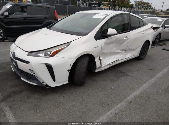 JTDKARFU2K3075644 2019 TOYOTA PRIUS White Front left