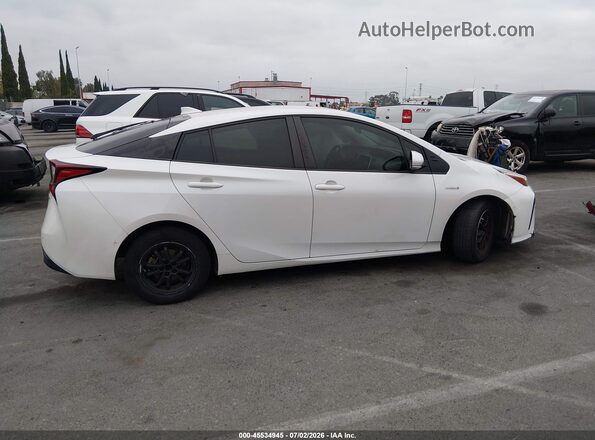 JTDKARFU2K3075644 2019 TOYOTA PRIUS White Instrument cluster view