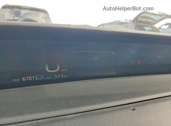 JTDKARFU2K3077636 2019 TOYOTA PRIUS Gray Vista del cuadro de instrumentos