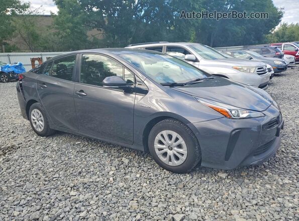 JTDKARFU2K3077636 2019 TOYOTA PRIUS Gray Delantero derecho