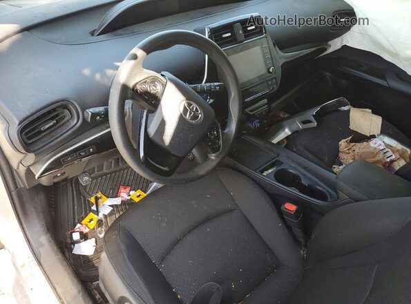 JTDKARFU2L3107977 2020 TOYOTA PRIUS Silver Вид панелі приладів