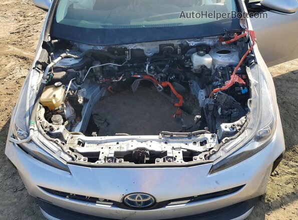 JTDKARFU2L3107977 2020 TOYOTA PRIUS Silver Вид задньої частини салону