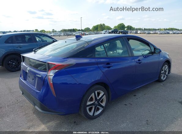 JTDKARFU3H3528808 2017 TOYOTA PRIUS Blue Հետևի աջ
