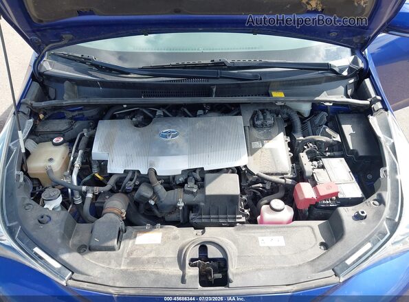 JTDKARFU3H3528808 2017 TOYOTA PRIUS Blue Հետևի տեսք