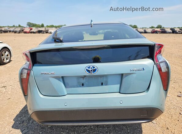 JTDKARFU4H3042556 2017 TOYOTA PRIUS Turquoise Widok z tyłu