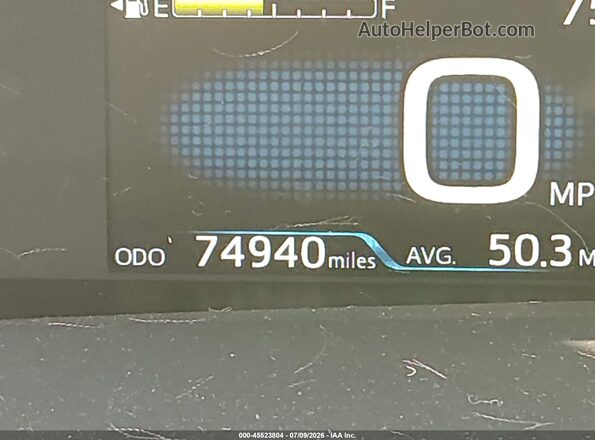 JTDKARFU4K3074284 2019 TOYOTA PRIUS Белый 