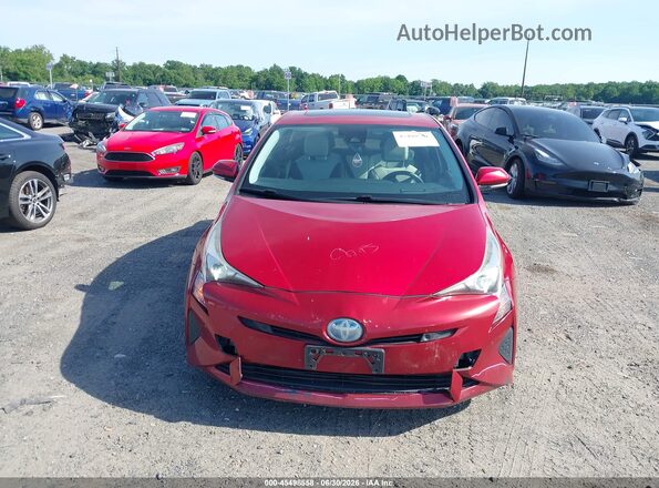 JTDKARFU6H3527801 2017 TOYOTA PRIUS Red Սարքավորումների վահանակի տեսք