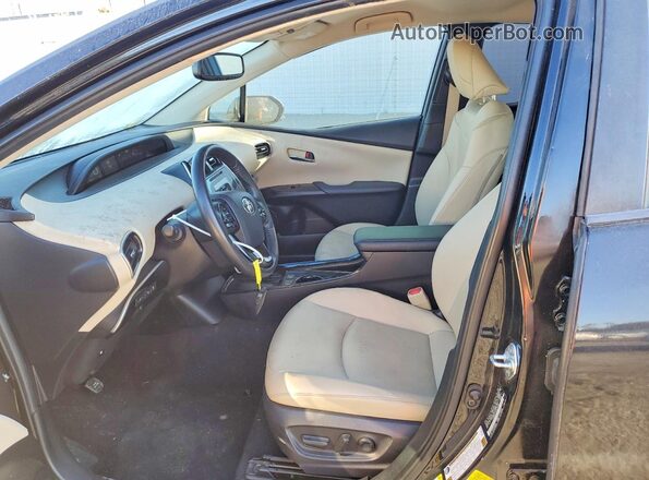 JTDKARFU6K3079406 2019 TOYOTA PRIUS Черный Вид салона спереди