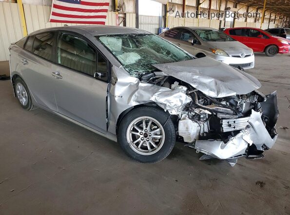 JTDKARFU6K3084041 2019 TOYOTA PRIUS Silver Delantero derecho